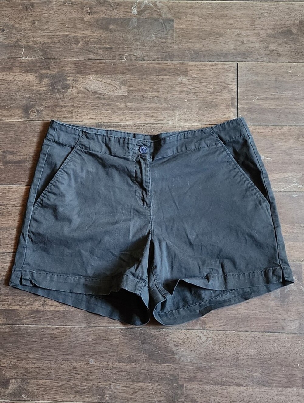 Nautica Black Flat-Front Men's Shorts